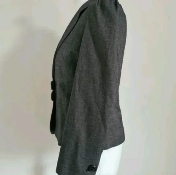 Marks & Spencer grey jacket size 12 blazer button fastening - Picture 2 of 7